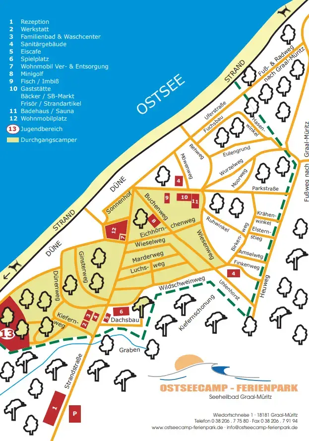Camping Ostseecamp Rostocker Heide in Seeheilbad Graal-Mritz, Deutschland  (2026) | Alle Campingpltze auf JetCamp.com